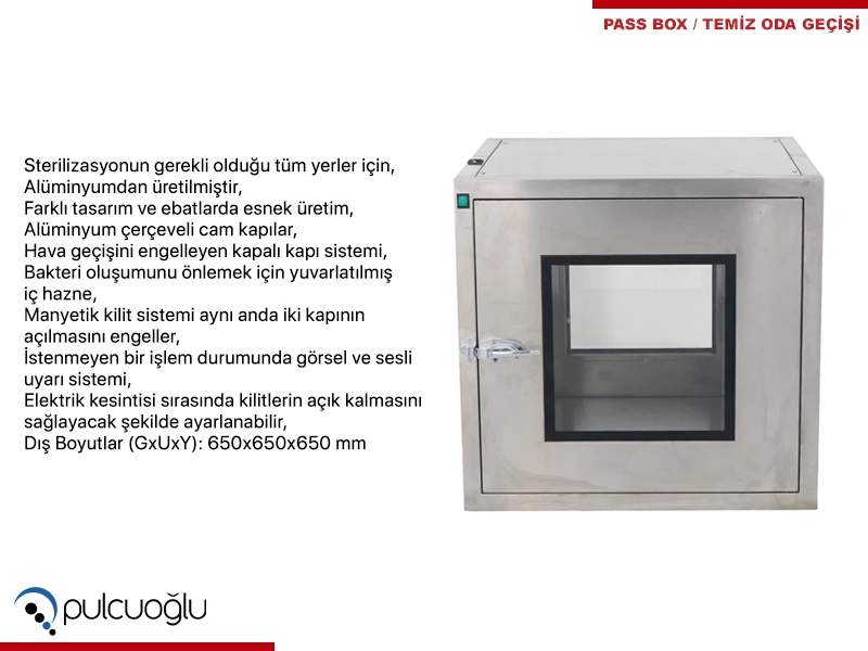 Pass Box - Temiz Oda Geçiş Kutusu